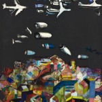 Hiroshima mon amour - Huile sur toile - 100 x 130 cm - 1966