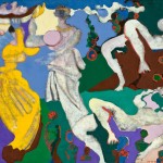 Judith et Holopherme - Huile sur toile de jute - 130 x 100 cm - 1979