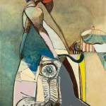 La cavalière - Huile sur toile - 100 x 130 cm - 1971