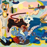 Le bail et P,F - Acrylique sur toile - 99 x 82 cm - 1976