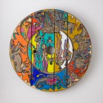 Sans titre - Acrylique sur bois - Diamètre 81 cm - 1992