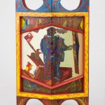 Vive les joutes - Huile sur bois - 33 x 55 cm - 1977