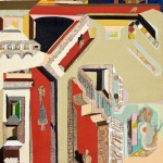 Le prisonnier - Acrylique sur toile de jute - 100 x 130 cm - 1978