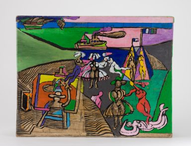 acrylique sur bois 1993