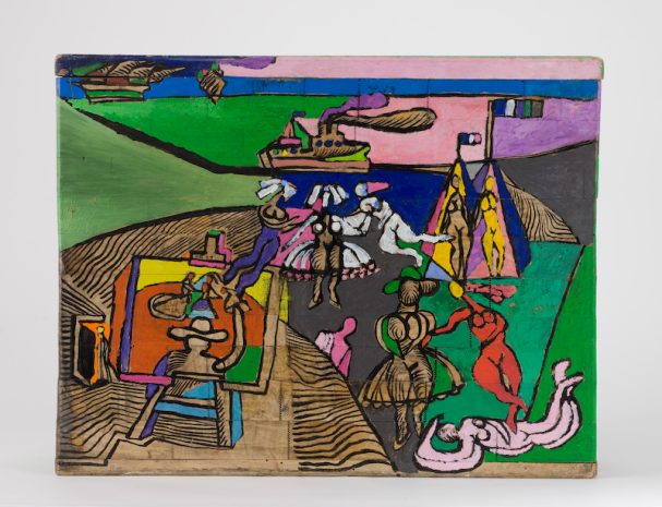 acrylique sur bois 1993