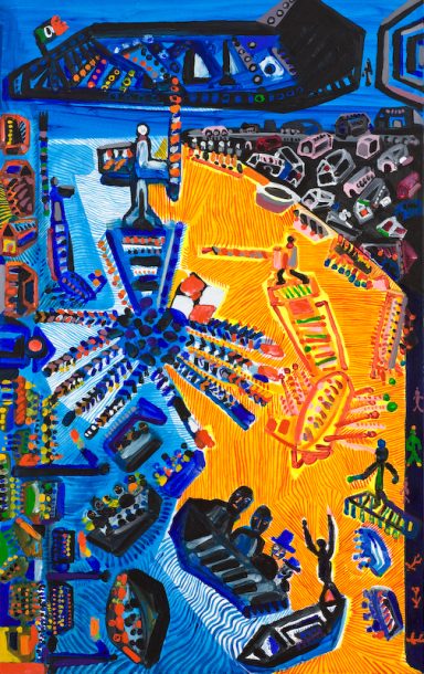 acrylique sur toile 2002