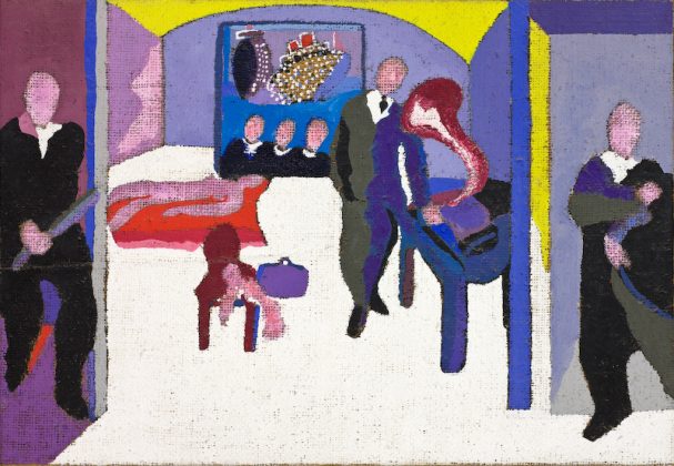 acrylique sur toile de jute 1996